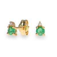 Pendiente diamante oro 18 quilates