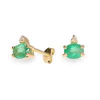 Pendiente diamante oro 18 quilates