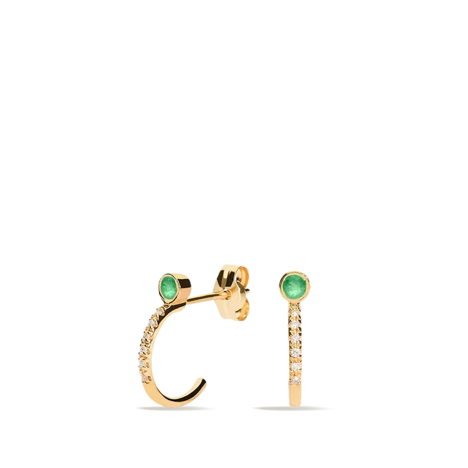 Pendiente diamante oro 18 quilates RAINFOREST