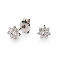 Pendiente diamante oro 18 quilates