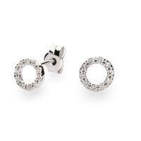 Pendiente diamante oro 18 quilates