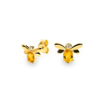 Pendiente diamante oro 18 quilates