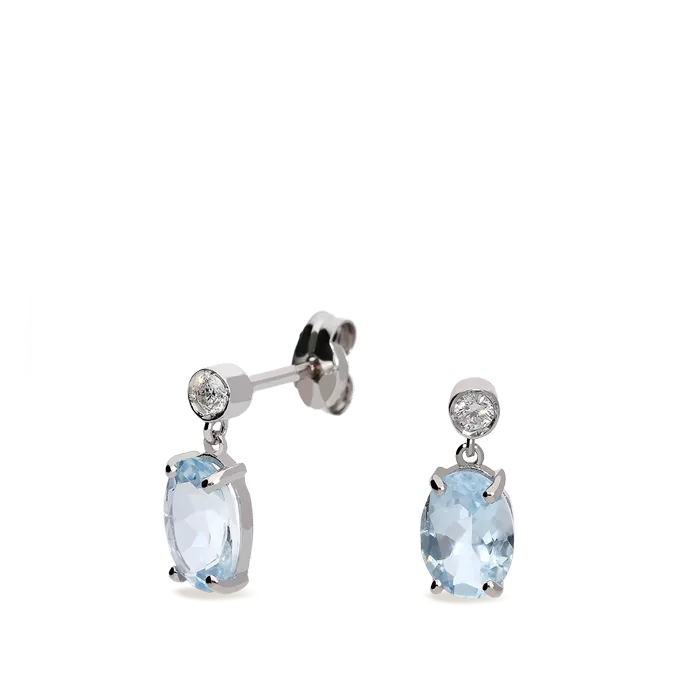 Pendiente diamante oro 18 quilates GLACIER