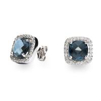 Pendiente diamante oro 18 quilates