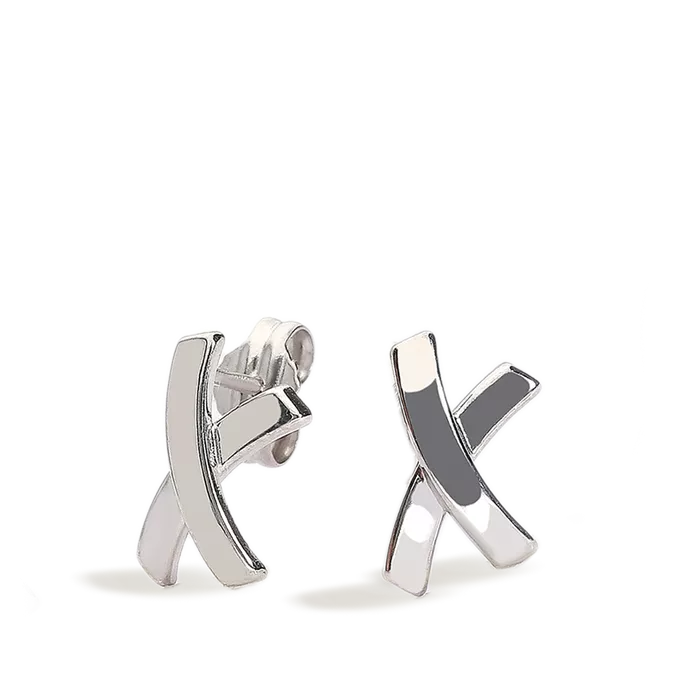 Pendiente oro blanco