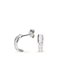 Pendiente oro blanco 18 quilates