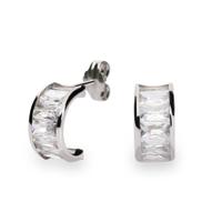 Pendiente oro blanco 18 quilates