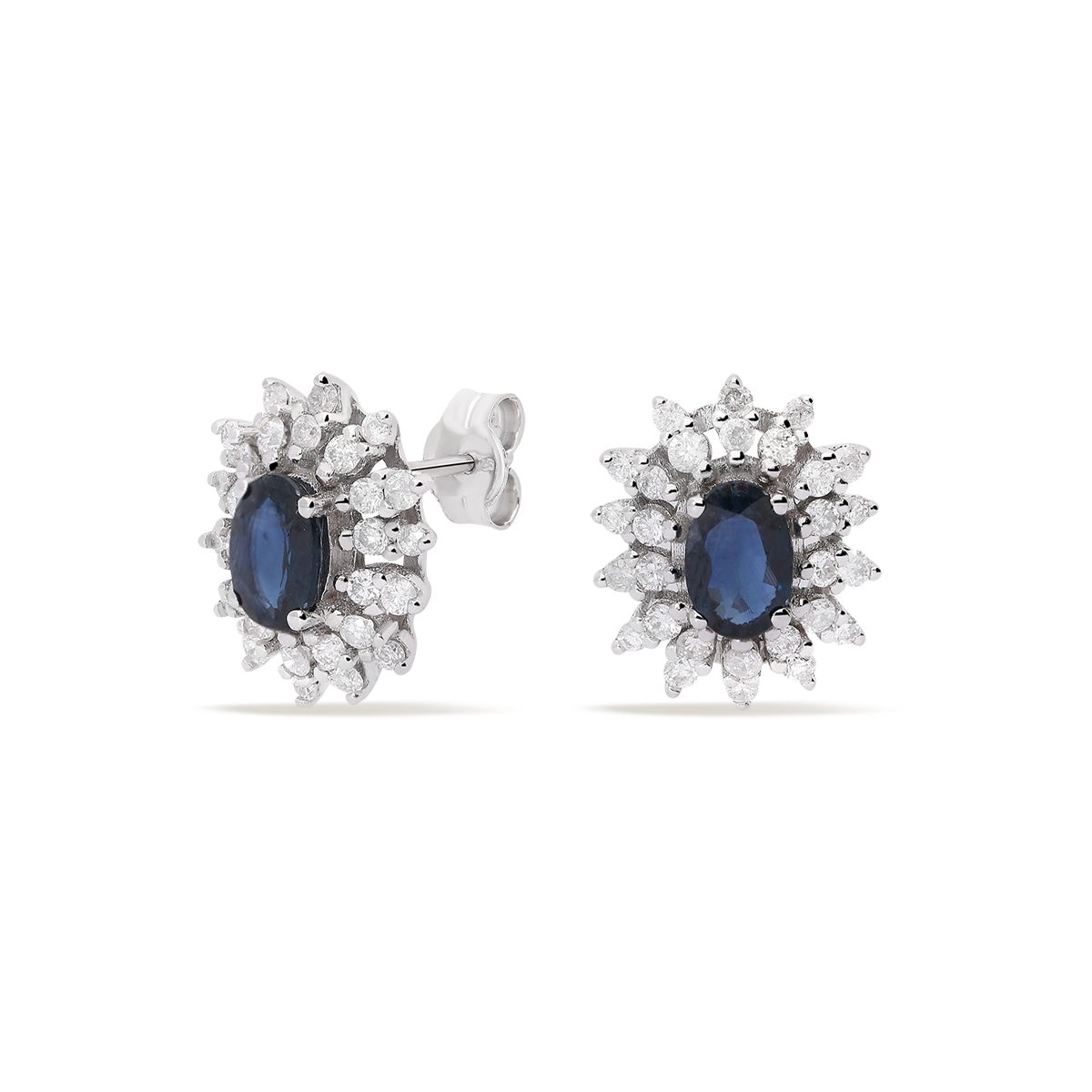18k gold diamond earrings IMPERIAL SAPPHIRE