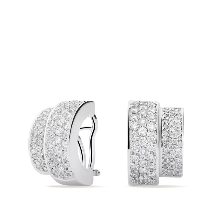 Pendiente diamante natural oro 18 quilates CHICAGO