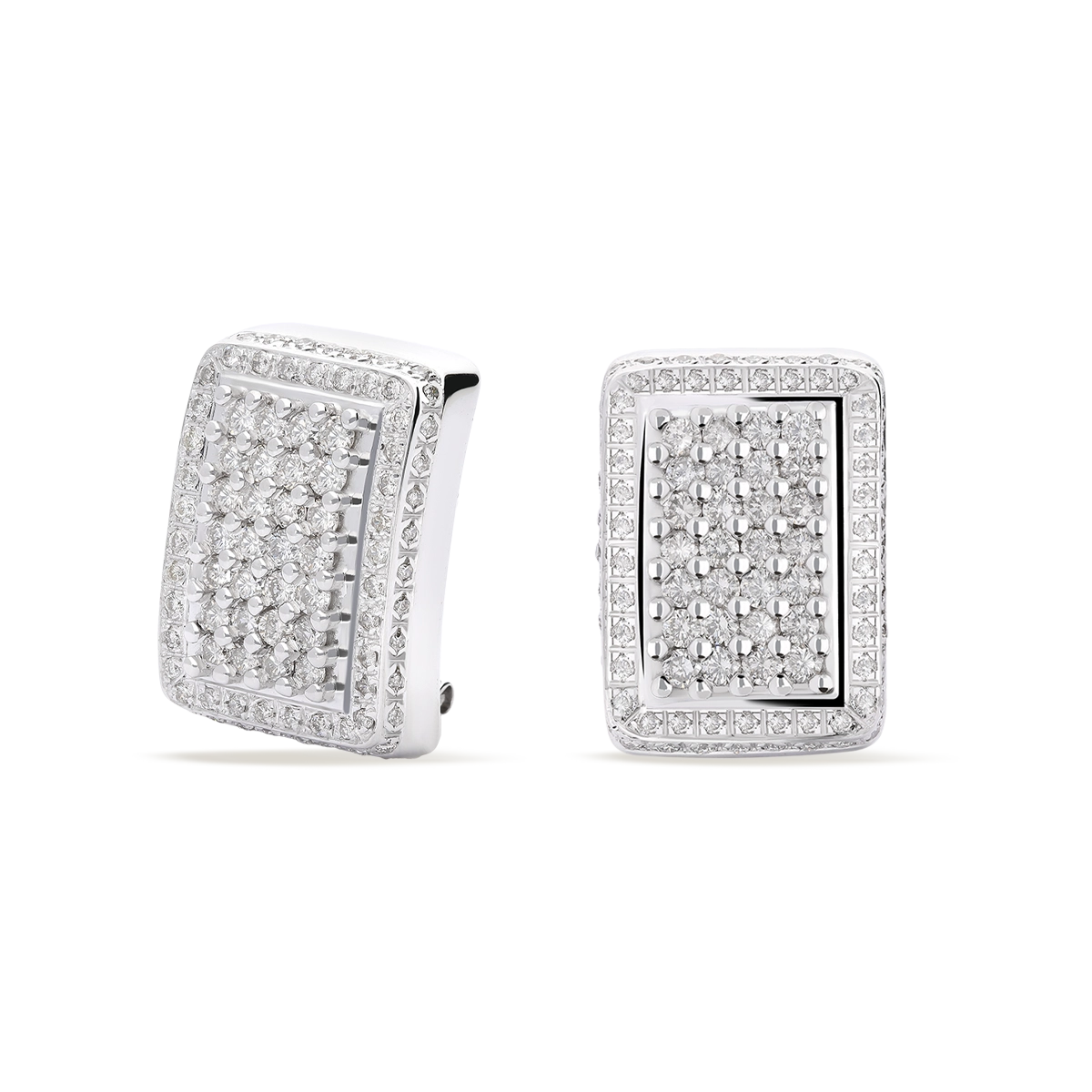 Pendiente diamante natural oro 18 quilates BRIDGE