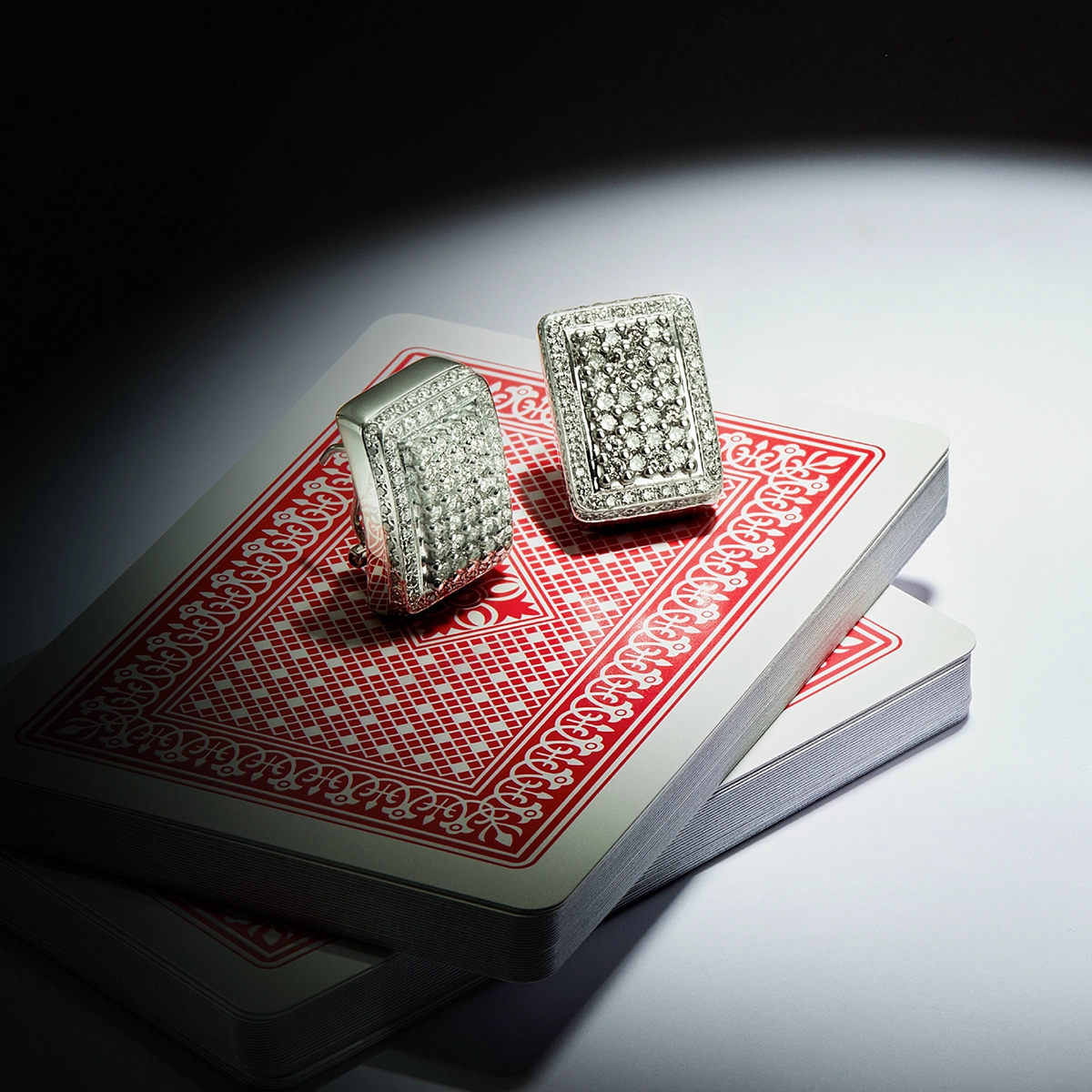 Pendiente diamante natural oro 18 quilates BRIDGE