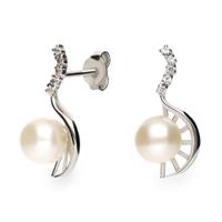 Pendiente oro blanco 18 quilates