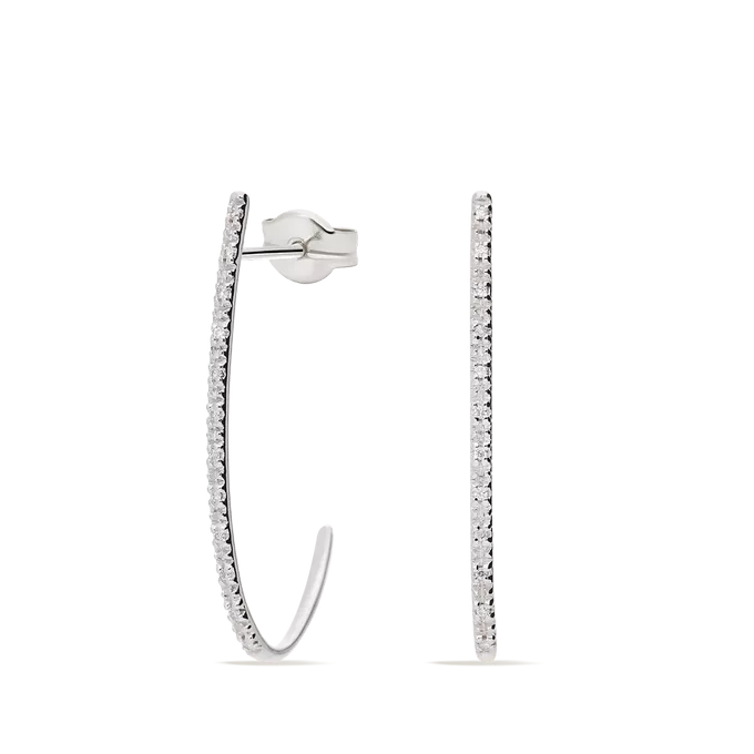 Pendiente diamante natural 0.10 ct. oro 18 quilates