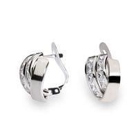 Pendiente oro blanco 18 quilates