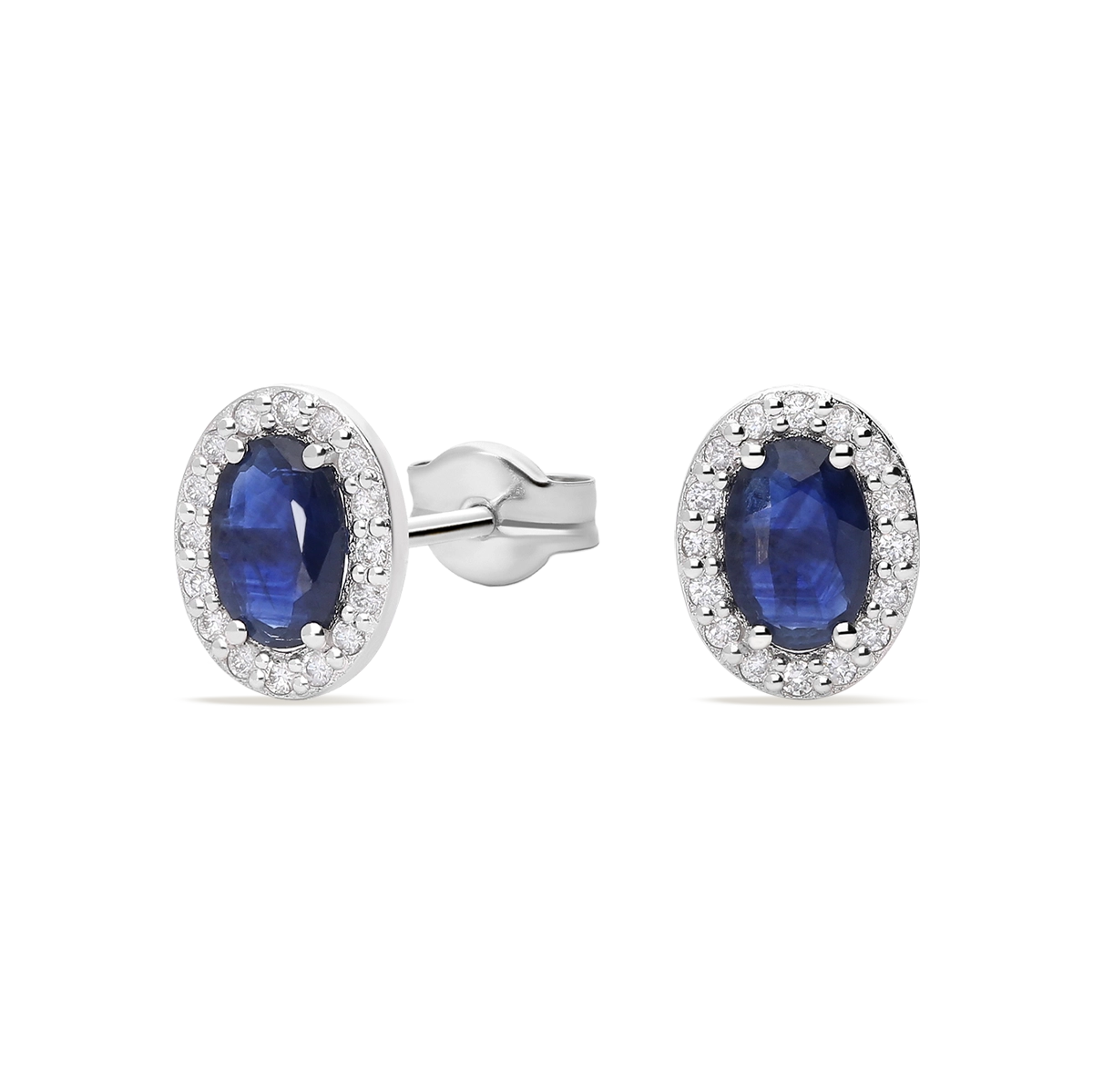 Pendiente diamante natural 0.16 ct. oro 18 quilates RANI SAPPHIRE