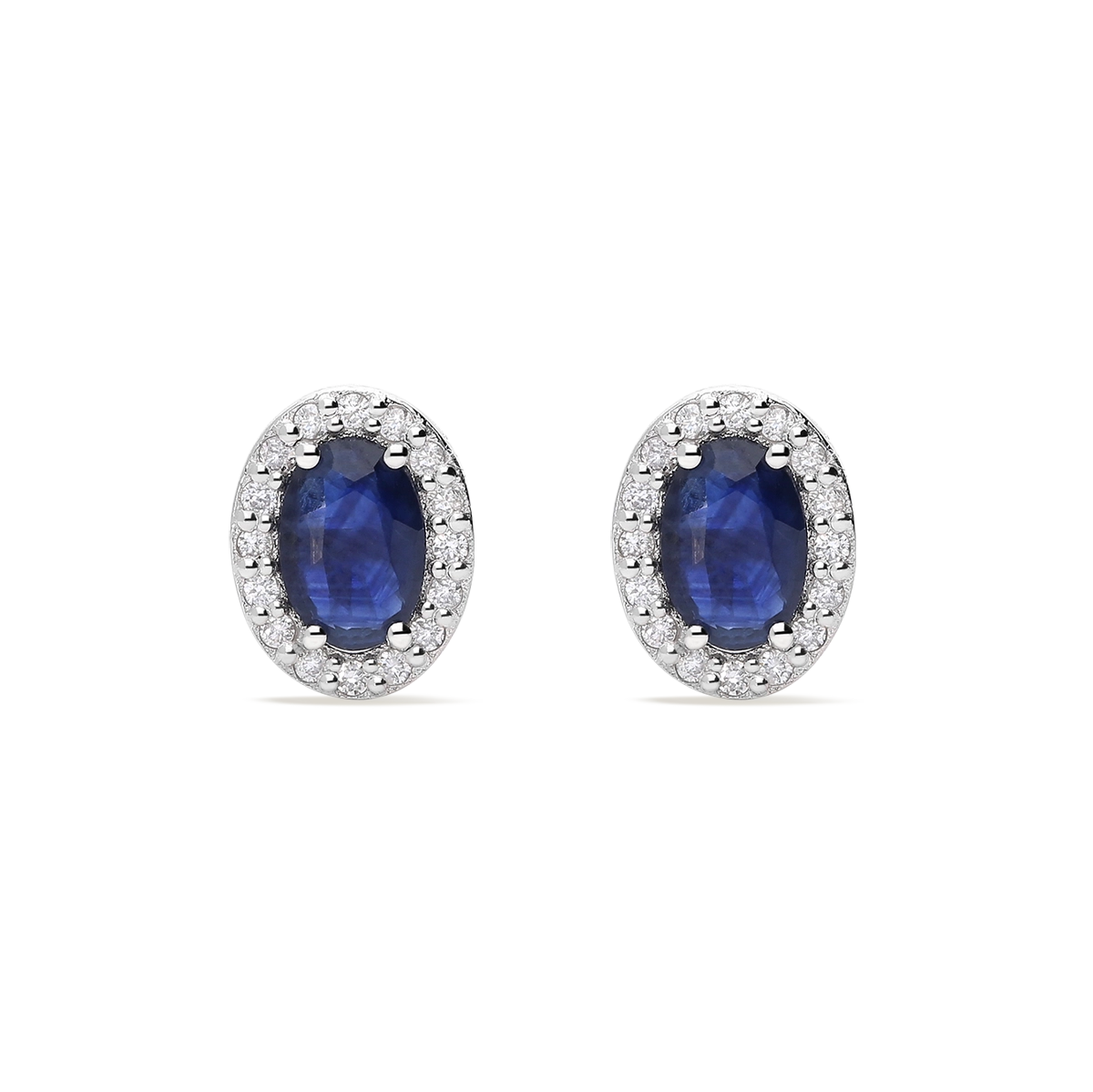 Pendiente diamante natural 0.16 ct. oro 18 quilates RANI SAPPHIRE