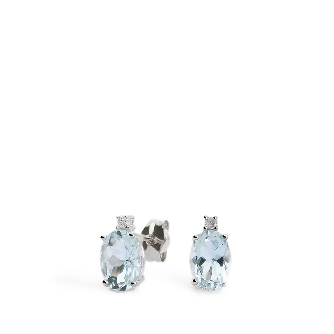 18k gold diamond earrings GLACIER