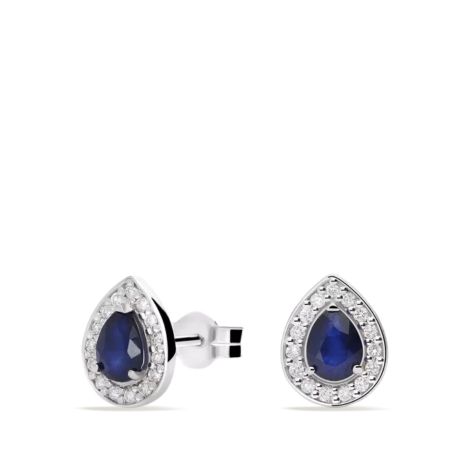 Pendiente diamante natural oro 18 quilates IMPERIAL TEAR