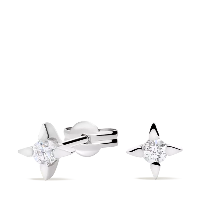 18k gold diamond earrings