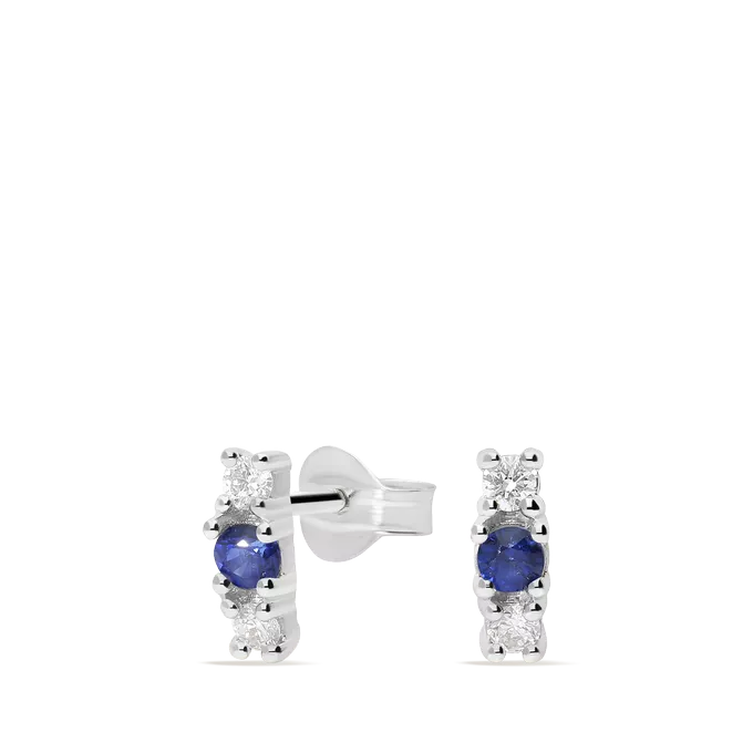 Pendiente diamante natural 0.10 ct. oro 18 quilates