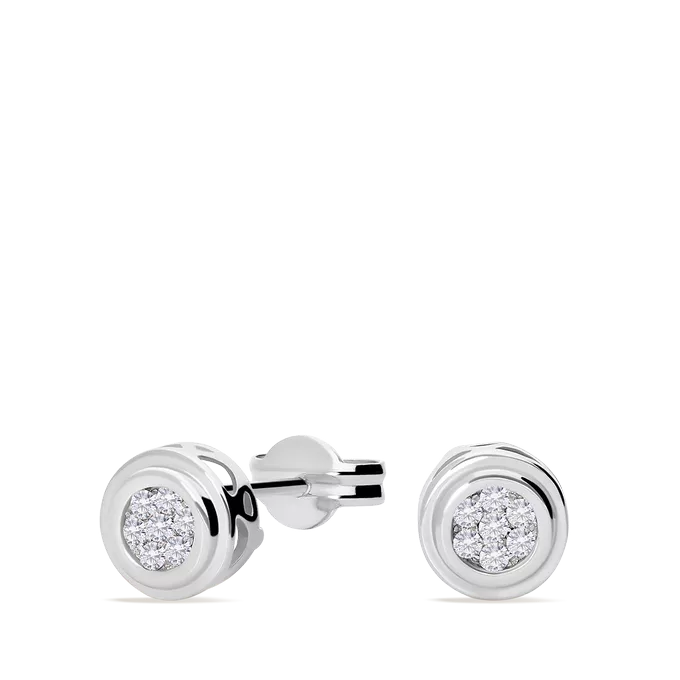 18k gold diamond earrings