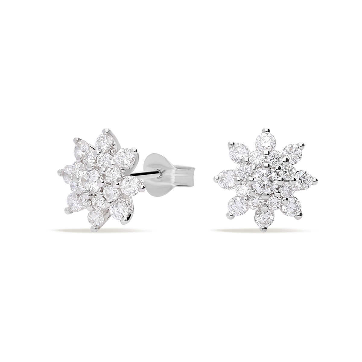 Pendiente diamante natural 0.06 ct. oro 18 quilates