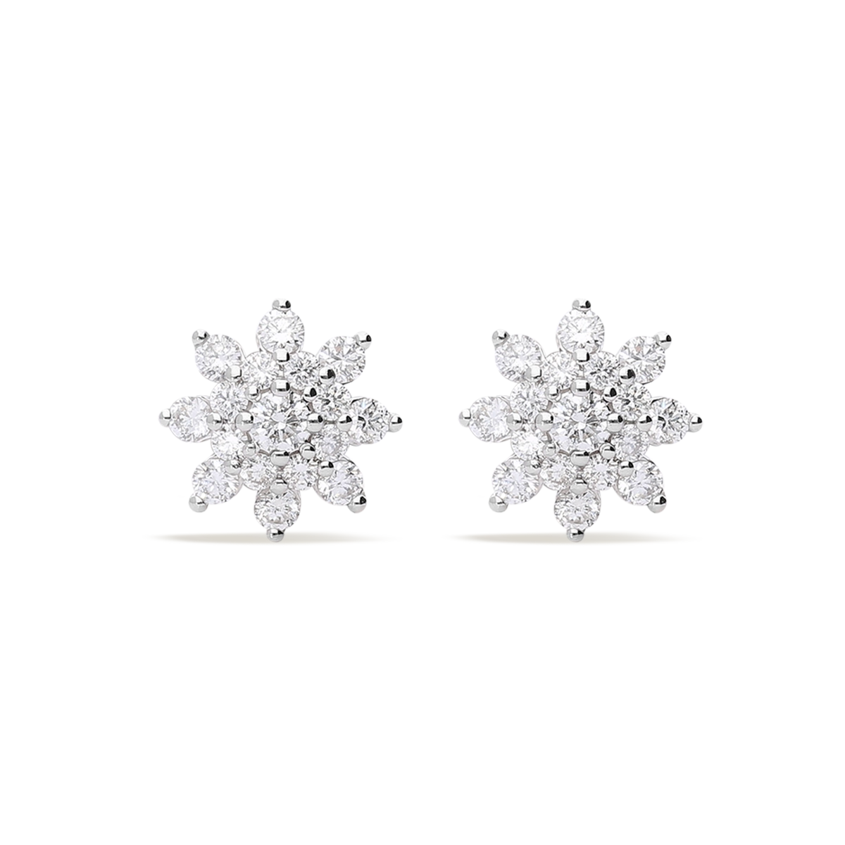 Pendiente diamante natural 0.06 ct. oro 18 quilates