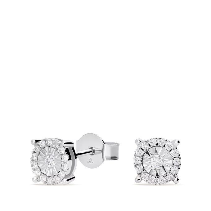 18k gold diamond earrings