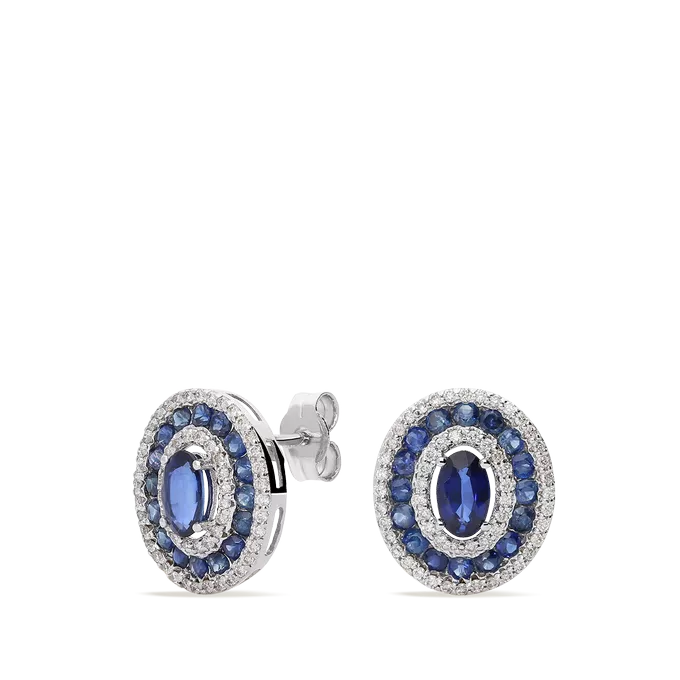 18k gold diamond earrings SHAHBANU