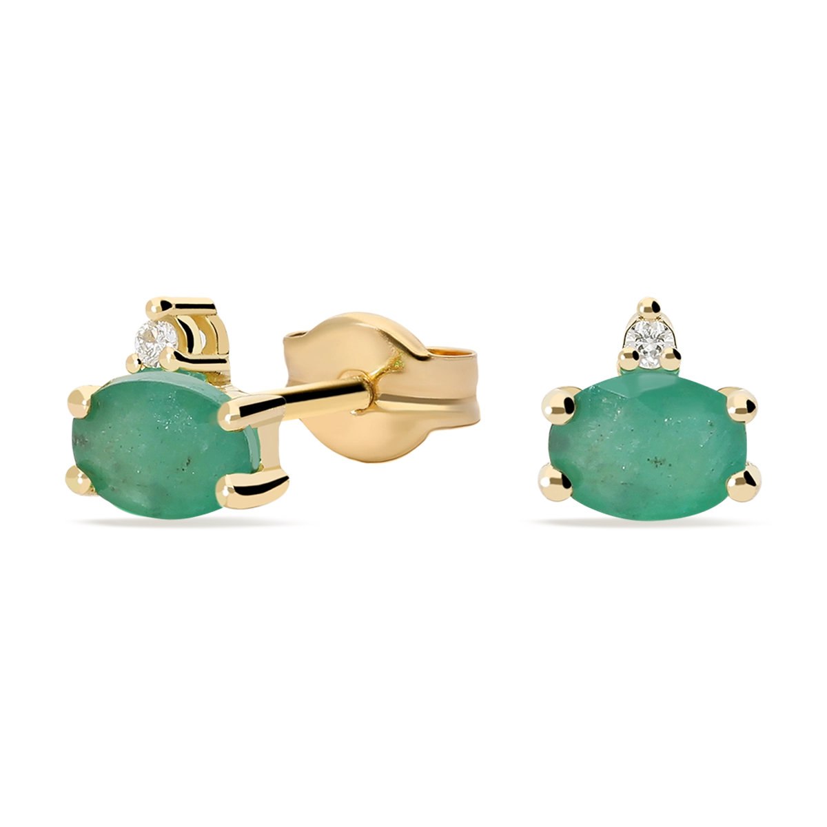 18k gold diamond earrings RAINFOREST