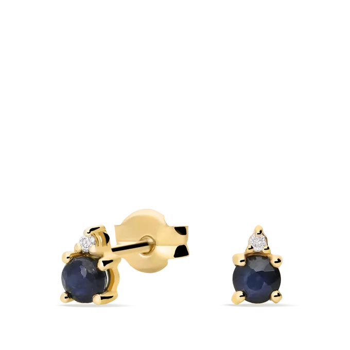 Pendiente diamante natural oro 18 quilates DUSK
