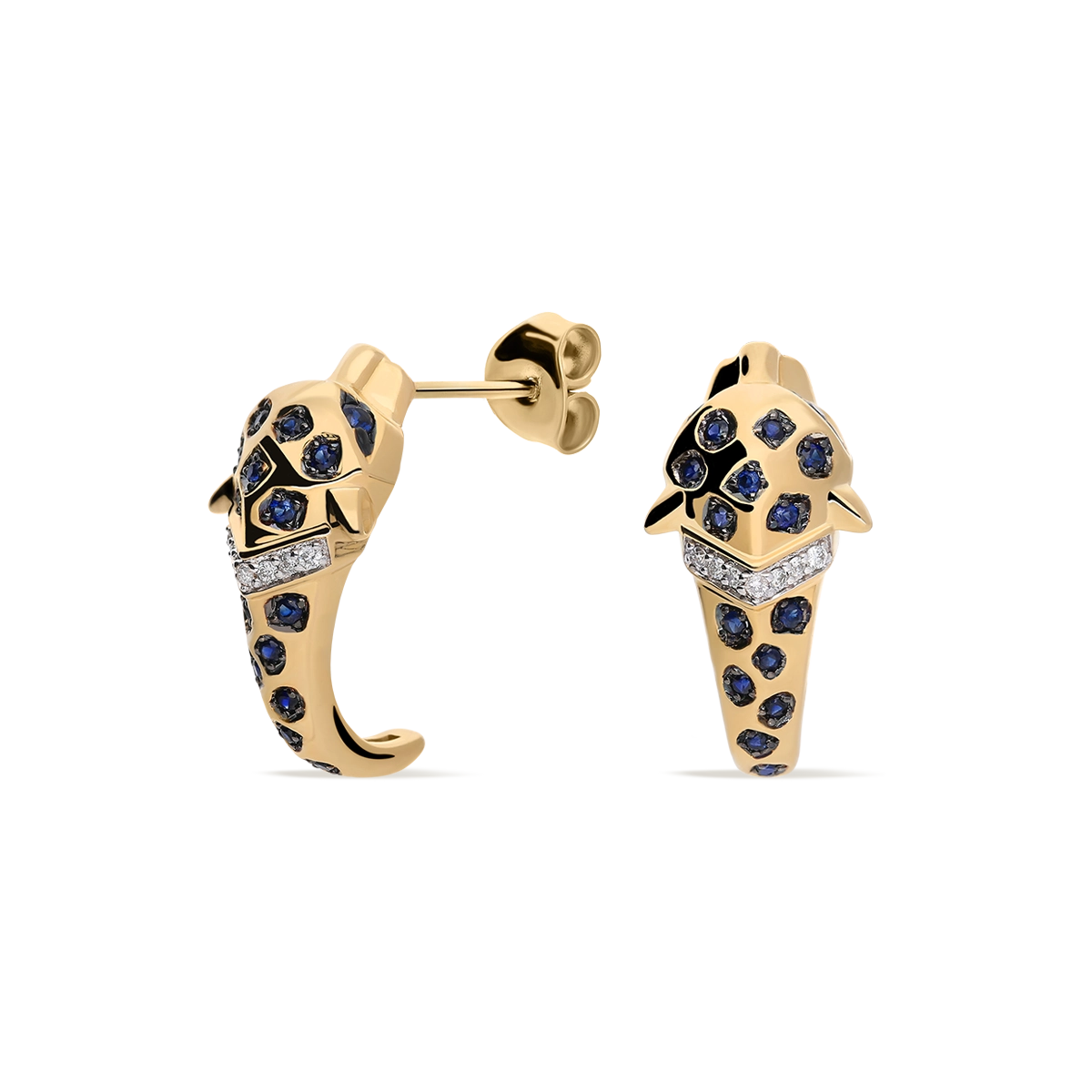 18k gold diamond earrings JAGUAR
