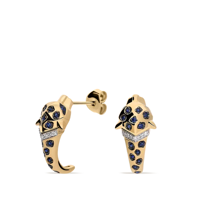 18k gold diamond earrings JAGUAR