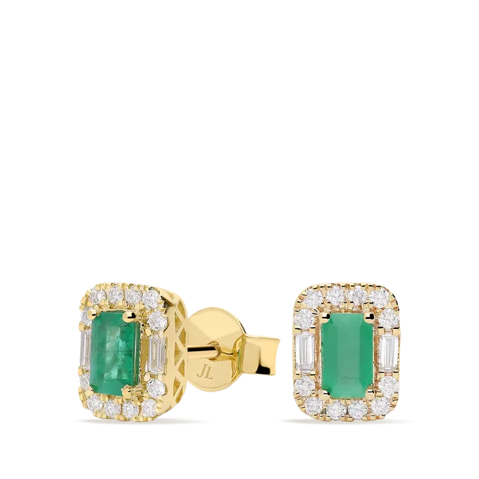 Pendiente diamante natural 0.08 ct. oro 18 quilates GATSBY