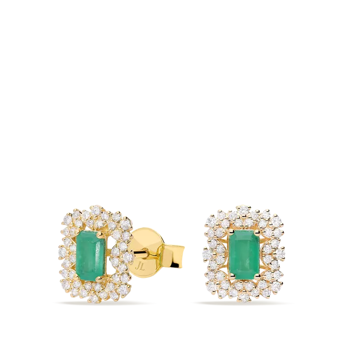 Pendiente diamante natural 0.08 ct. oro 18 quilates JAIPUR VIRIDIA