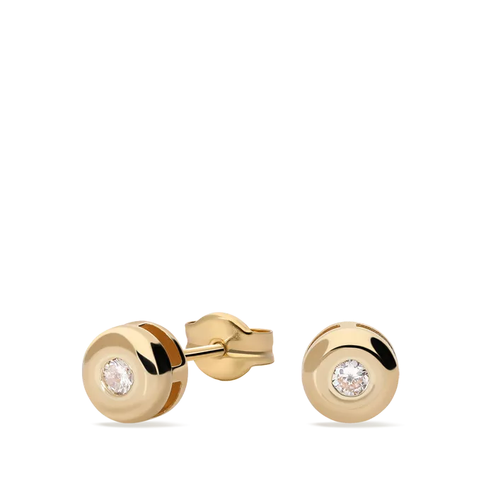 18k gold diamond earrings