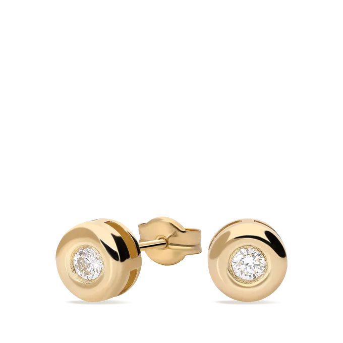 18k gold diamond earrings