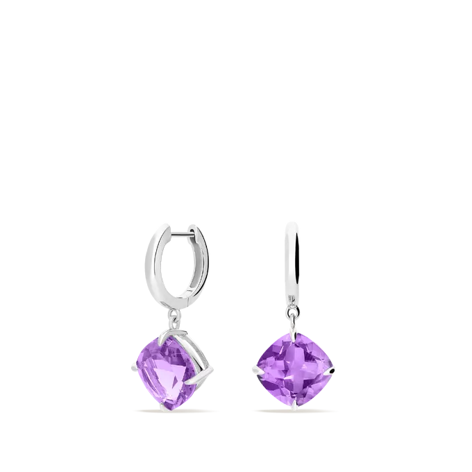 Sterling silver hoop earrings PRISM