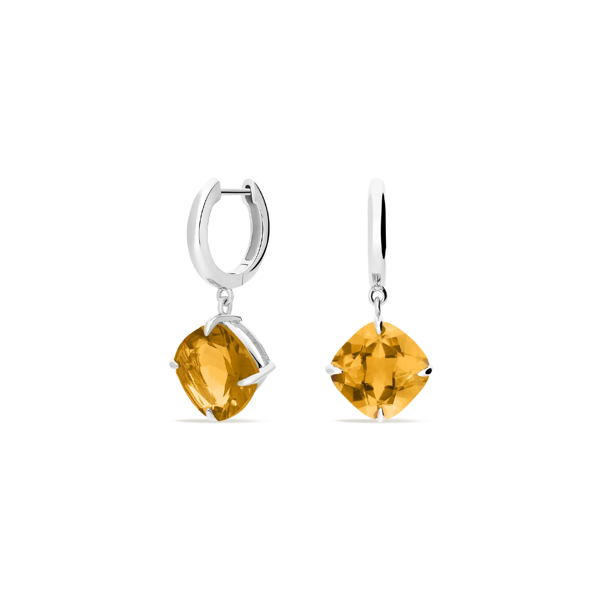 Sterling silver hoop earrings PRISM