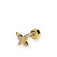 Piercing oreja diamante oro 18 quilates