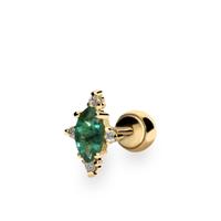 Piercing oreja diamante oro 18 quilates