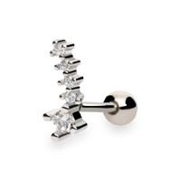Piercing oreja plata primera ley