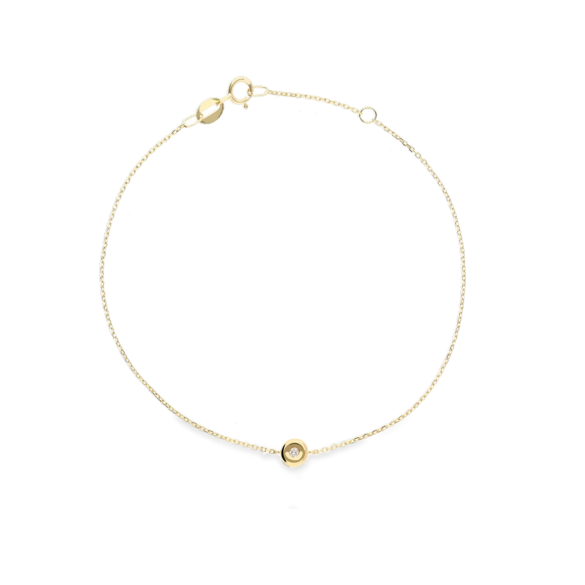 Pulsera diamante natural oro 18 quilates