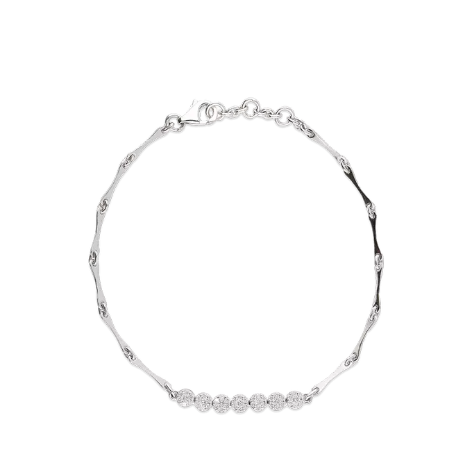 Pulsera diamante natural oro 18 quilates CHATEAU