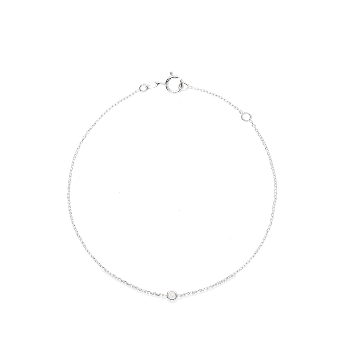 Pulsera diamante natural 0.03 ct. oro 18 quilates