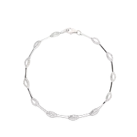 Pulsera oro blanco 18 quilates