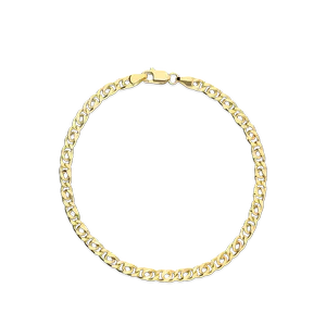 Pulsera acoplada lapidado 2 cara medida 03,6 x 1,2 de largo 19 cierre de mosquetón. 24A129