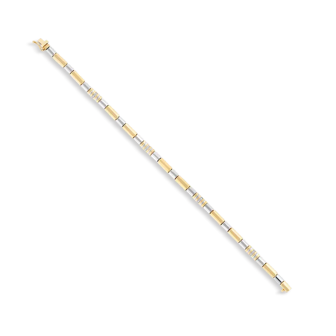 Pulsera diamante natural 0.07 ct. oro 18 quilates LUMINAIRE 80s