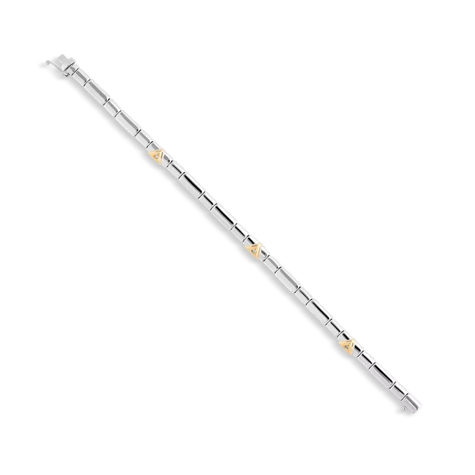 Pulsera diamante natural 0.02 ct. oro 18 quilates LUMINAIRE 80s