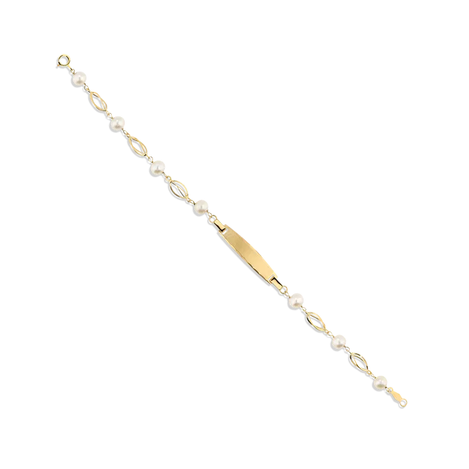 18k gold ID bracelet